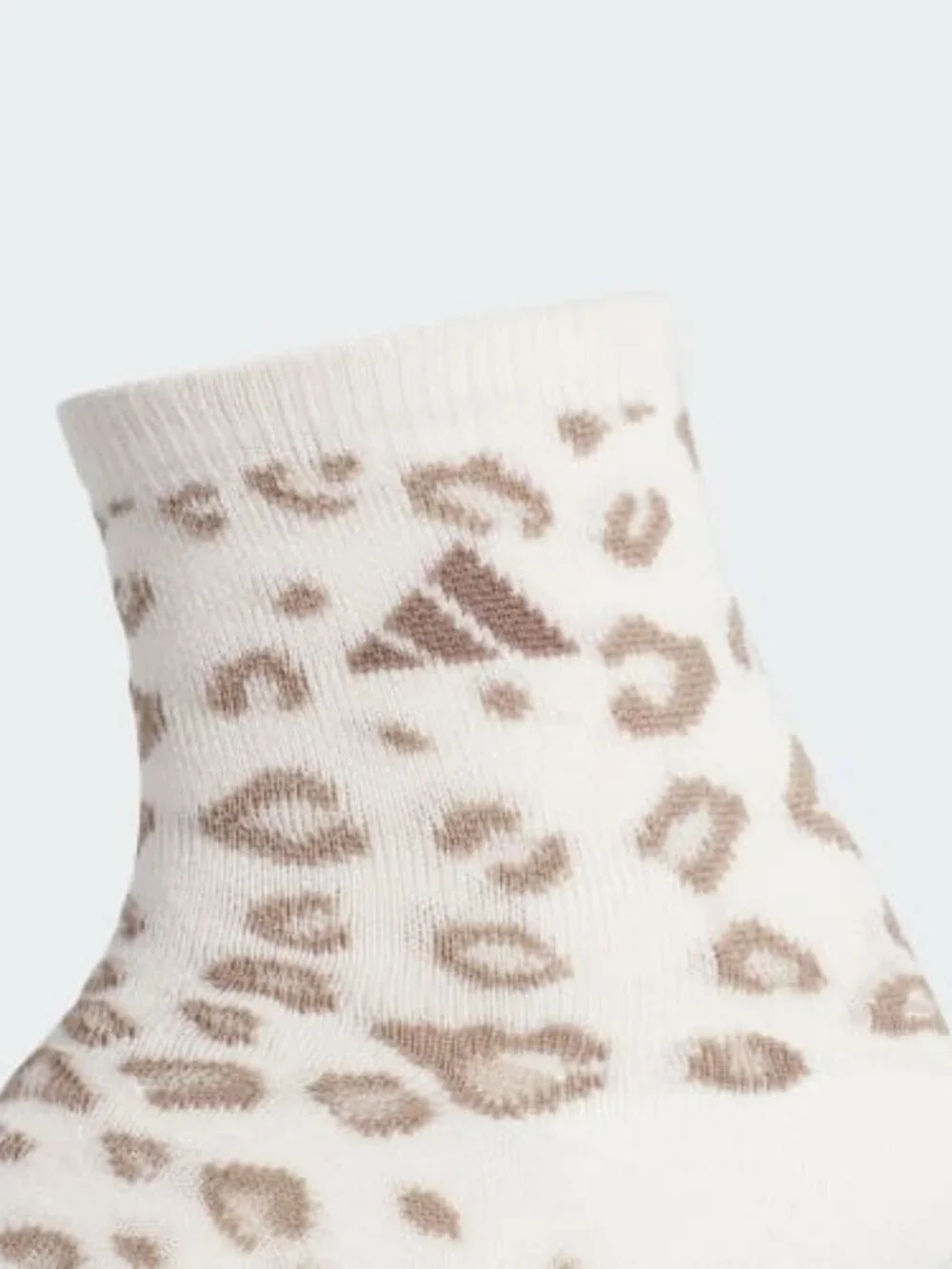 BNWT WOMEN'S ADIDAS LEOPARD LUXE HIGH QUARTER SOCKS THREE (3) PACK US MEDIUM (M)
